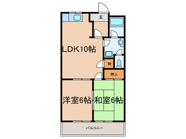 ハイツタチバナの物件間取画像